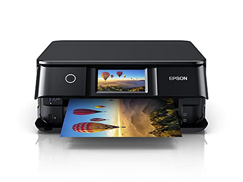 Epson Expression Photo XP-8700 3-in-1 Tinten-Multifunktionsdrucker (DIN A4, Scanner, Kopierer, WiFi, Duplex, 10,9 cm Touchscreen, Einzelpatronen, 6 Farben), Amazon Dash Replenishment-fähig, schwarz