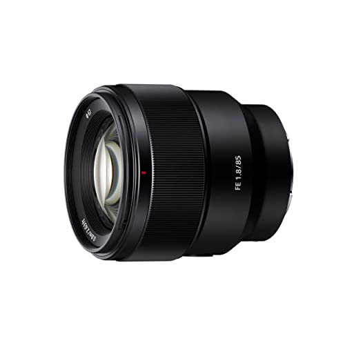 Sony SEL-85F18 Porträt Objektiv (Festbrennweite, 85 mm, F1.8, Vollformat, geeignet für A7, ZV-E10, A6000- und Nex-Serien, E-Mount) schwarz