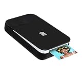 KODAK Smile Fotodrucker für Smartphone (IOS und Android) - Tintenloser Sofortdrucker, Bluetooth, 5 x 7,6 cm Ausdrucke, Integrierter Akku - Schwarz/Weiß