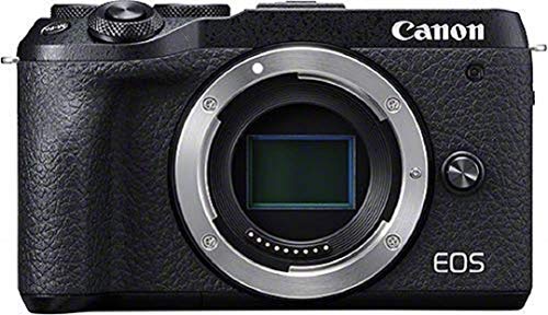 Canon EOS M6 Mark II Systemkamera Gehäuse Body (32,5 Megapixel, APS-C CMOS Sensor, 7,5 cm (3,0 Zoll) Touchscreen LCD, Display , Digic 8, 4K Video, WLAN, Bluetooth), schwarz
