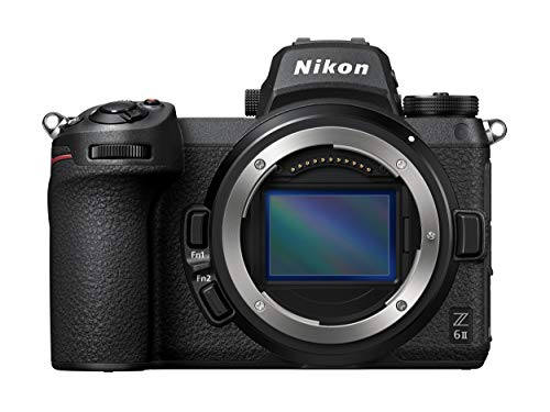 Nikon Z 6II Spiegellose Vollformat-Kamera (24,5 MP, 14 Bilder pro Sekunde, Hybrid-AF, 2 EXPEED-Prozessoren, doppeltes Speicherkartenfach, 4K UHD Video mit 10-Bit-HDMI-Ausgabe)