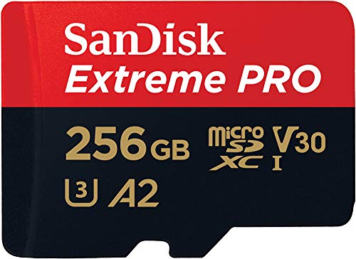 SanDisk Extreme PRO microSDXC UHS-I Speicherkarte 256 GB + Adapter & RescuePRO Deluxe (Für Smartphones, Actionkameras oder Drohnen, A2, Class 10, V30, U3, 200 MB/s Übertragung)