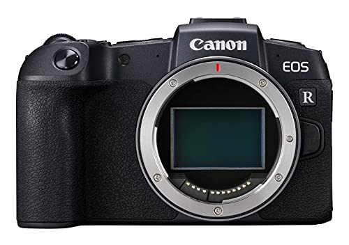 Canon EOS RP Vollformat Systemkamera Gehäuse (spiegellos, 26,2 MP, 7,5cm (3 Zoll) Clear View LCD II Display, Digic 8, 4K Video, WLAN, Bluetooth), schwarz