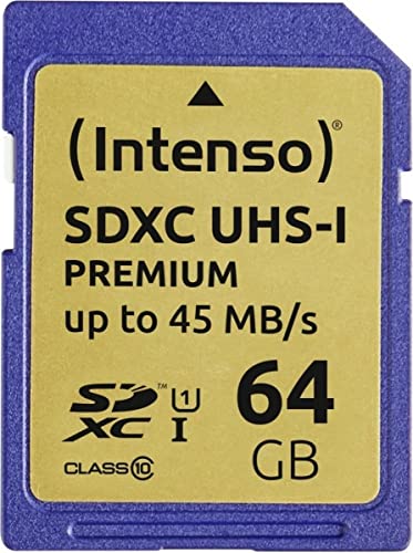 Intenso Premium SDXC UHS-I 64GB Class 10 Speicherkarte blau